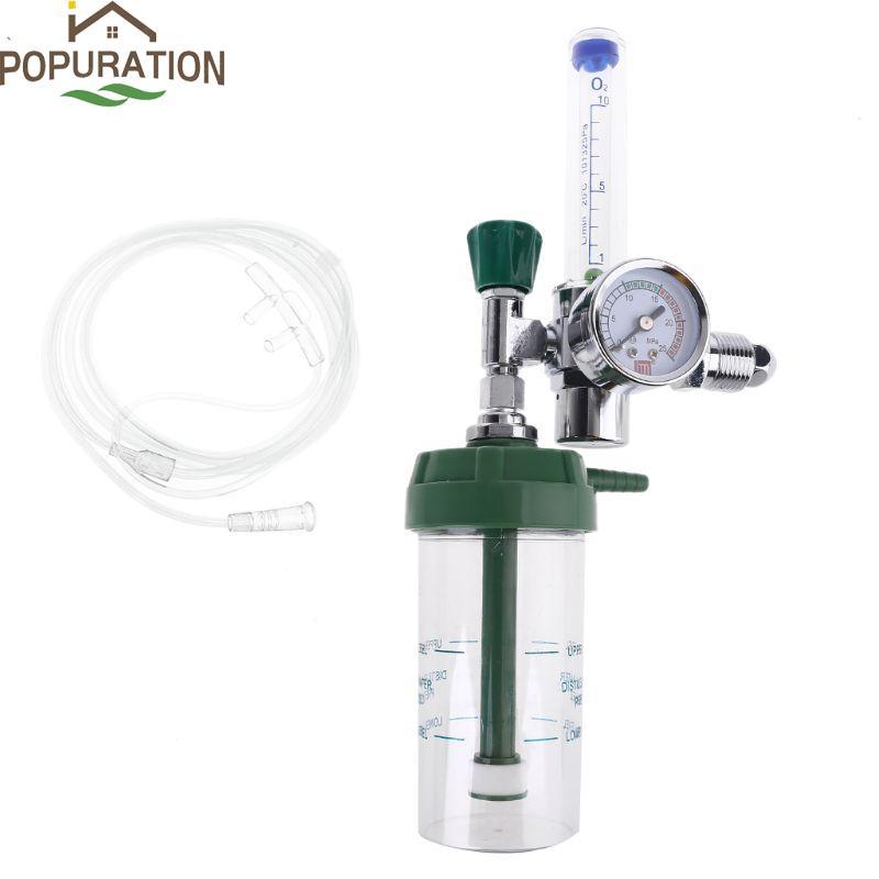 POP ความดันเครื่องควบคุมแก๊ส Inhaler O2 ความดันลด Gauge Flow Mete