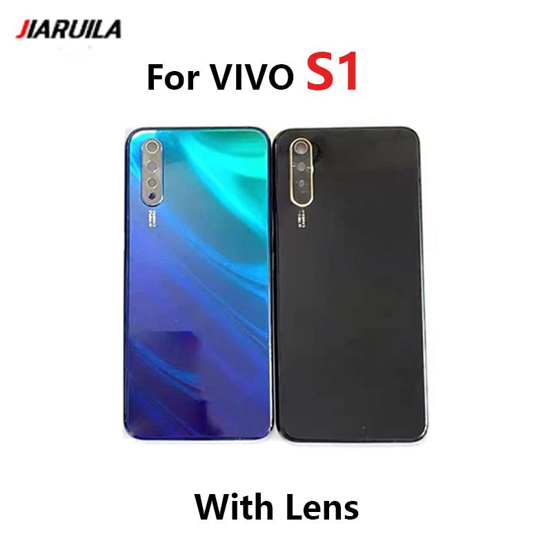 ฝาหลังแบตเตอรี่ด้านหลังเปลี่ยนที่อยู่อาศัยพร้อมเลนส์กล้องสําหรับ VIVO S1 1907 V1907