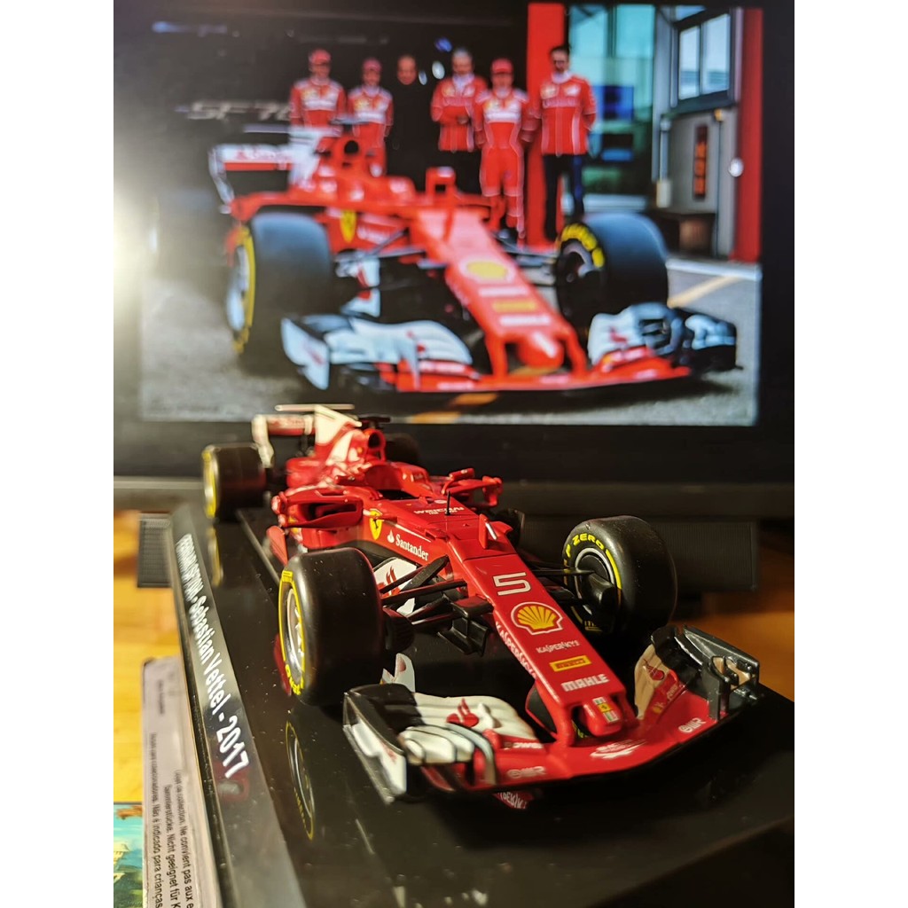 IXO 1: 24 DeAgostini F1 รถรุ่น Ferrari SF70H Wittel 2017 Sebastian Vettel#Ferrari/เฟอร์รารี #Shell/เ