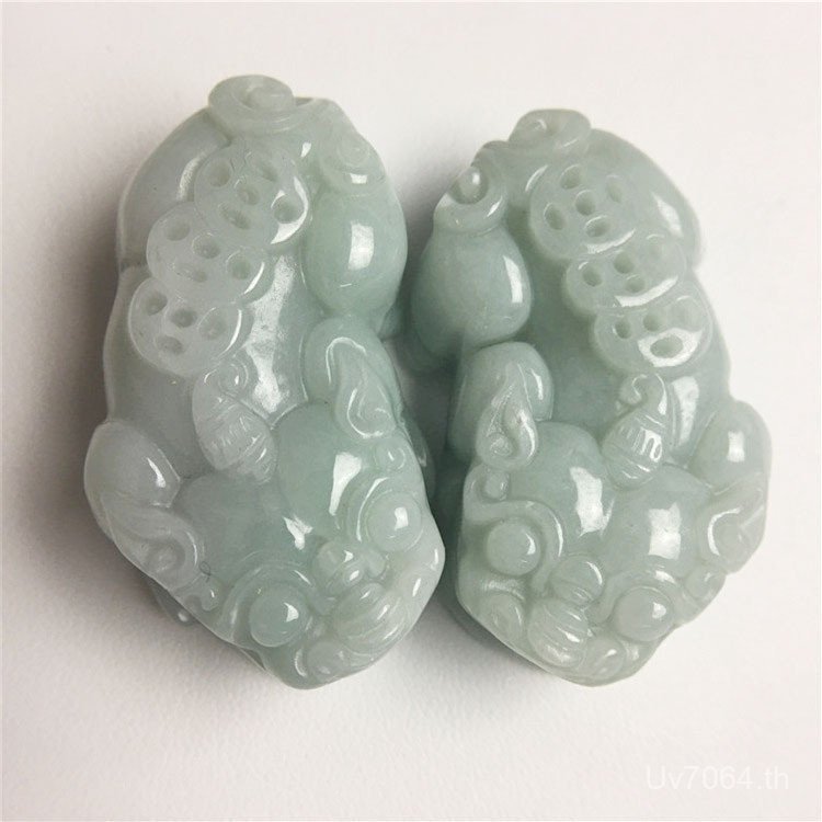 พิกเซียวใหญ่พร้อมสร้อยคอหยกคุณภาพสูง จากโรงงานผลิตงานหัตถกรรมพม่าแท้จริง 3CKA