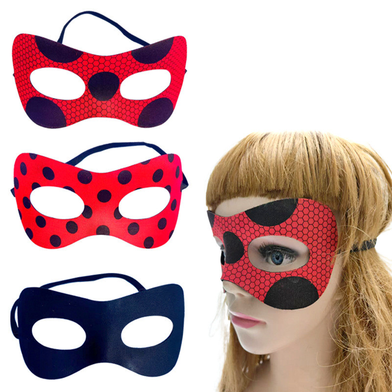 ใหม่ Ladybug Polka Dot หน้ากากผู้ใหญ่เด็กชายหญิงของเล่นฮาโลวีนเครื่องแต่งกาย Props Party