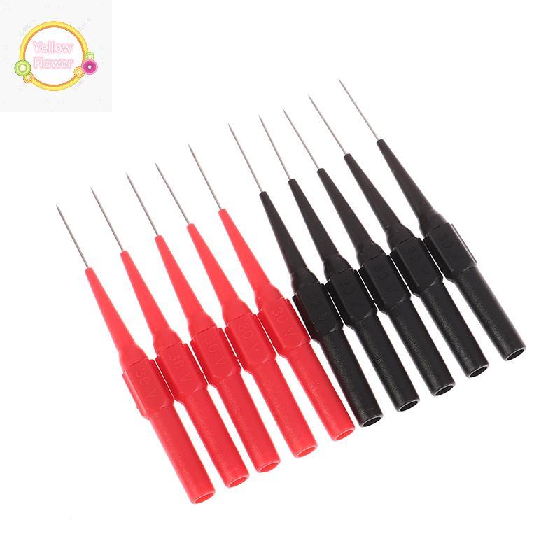 YellowFlower มัลติมิเตอร์ปากกา Test Pin Test Probe วัด Clamp ทองแดง Test Lead Test Probes ปลั๊กมัลติ