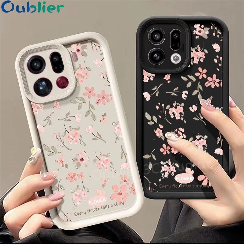 เคสโทรศัพท์ OPPO Find X9 Pro เคสดีไซน์ใหม่ ลายการ์ตูน ดอกไม้ เลนส์ป้องกัน ซิลิโคน กันกระแทก ฝาหลังนุ