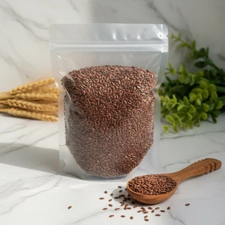 เมล็ดแฟลกซ์ 1 กิโลกรัม (Flaxseed 1 Kg) เมล็ดเฟล็กซ์ สีน้ำตาล Brown Flax seeds แฟล็กซ์ ธัญพืช
