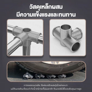 【ข้อต่อโลหะผสม】Leego ตู้เสื้อผ้า ตู้ผ้า ตู้เหล็กท่อ 20 มม. พื้นที่กว้างขวาง แข็งแรงทนทาน เก็บของรับน้ำหนักได้ 600 กก.