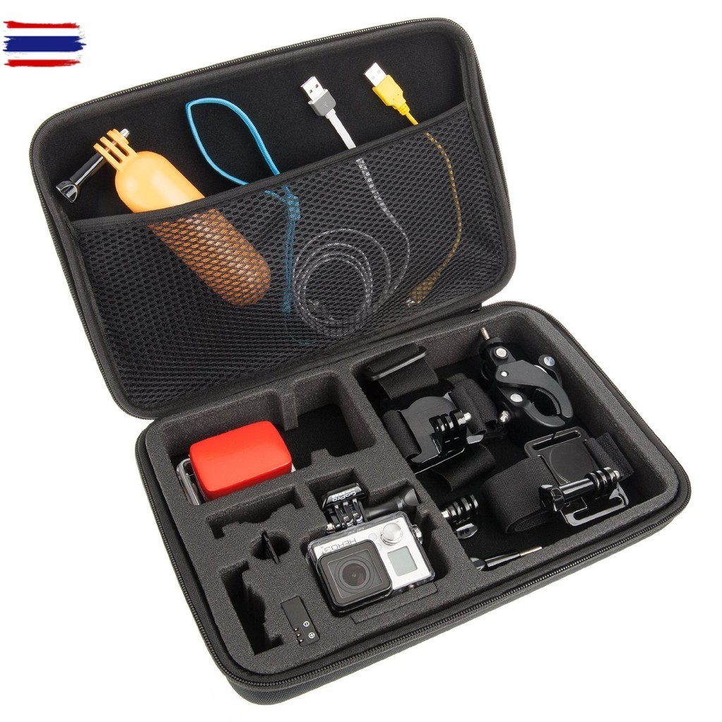 กระเป๋าสำหรัใส่กล้อง Action​ Camera ​และอุปกรณ์ Action​ Camera​ ทุกรุ่น ไซค์ XL