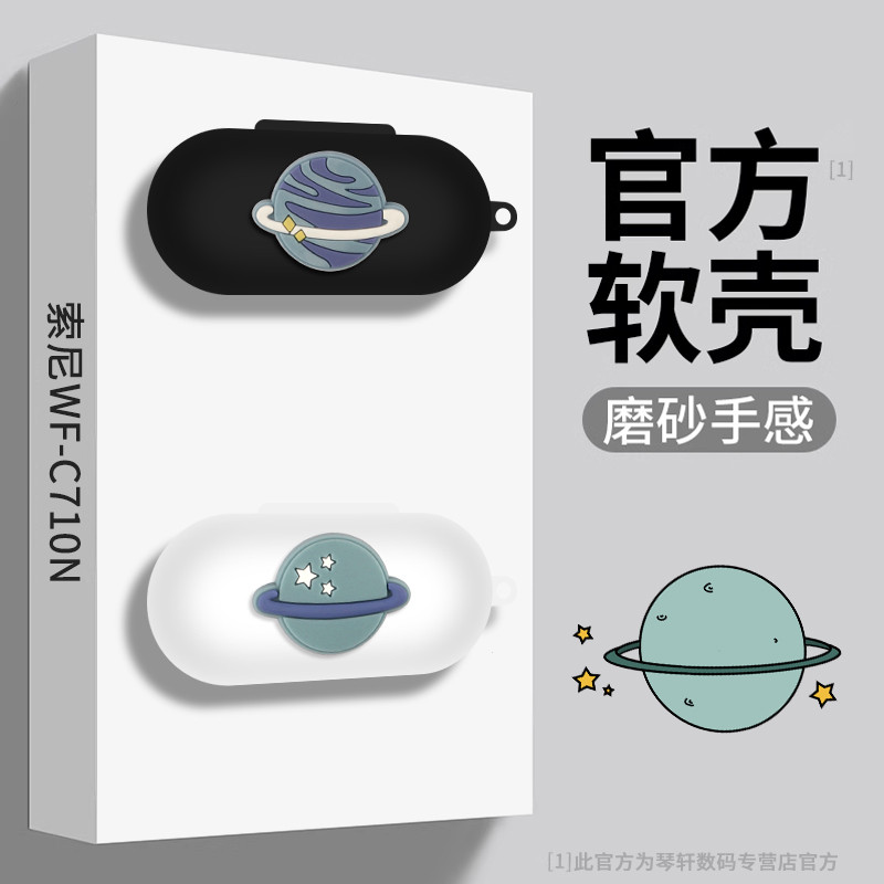 เหมาะสําหรับ SONY WF-C710N โปร่งใสชุดหูฟังบลูทูธป้องกันกรณี SONY YY2986 ชุดหูฟังโปร่งใสกันกระแทก SON