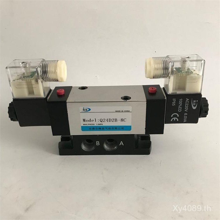 เช็ควาล์วสี่ผ่านประเภทสองตําแหน่งโซลินอยด์วาล์ว Q24D2B-15Q24D2B-10 คอลัมน์เลื่อนสเก็ตบอร์ดประเภทไฟฟ้