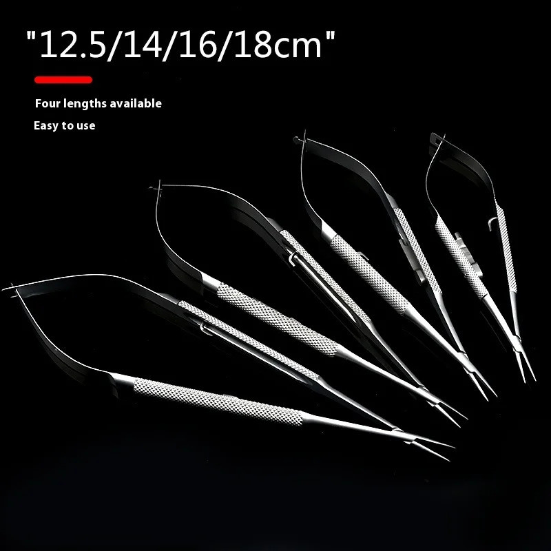 Micro pen-type needle-holding pliers 12 /14/16/ 18cm lock clip needle pliers self-locking needle hol