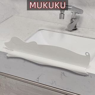 MUKUKU แผ่นกั้นอ่างล้างจาน แผ่นกั้น ถ้วยดูดน้ําหนักเบา สําหรับเคาน์เตอร์อ่างล้างจาน กันน้ำกระเด็น