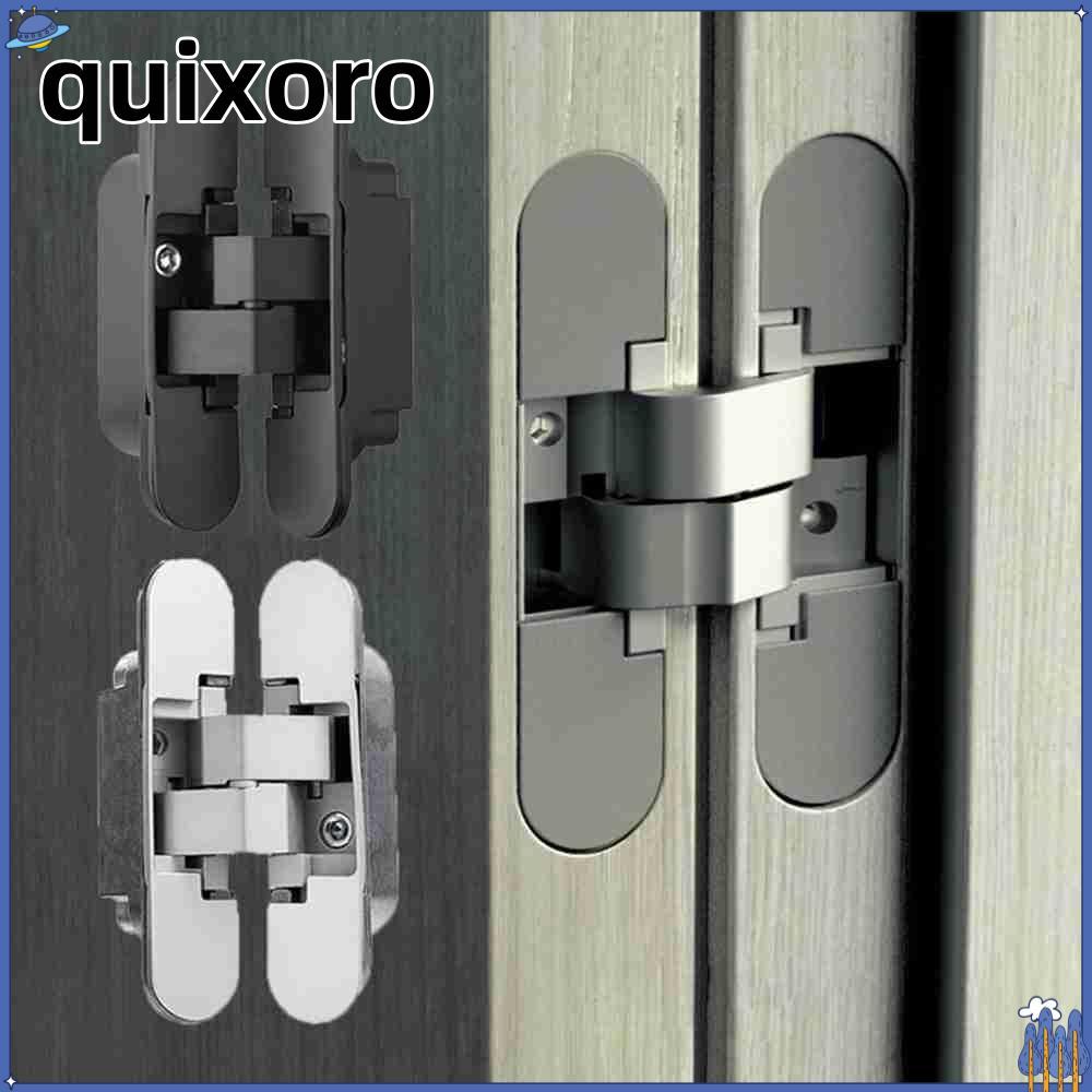 QUIXORO บานพับที่ซ่อนอยู่ฮาร์ดแวร์ที่มองไม่เห็นปกปิดอุปกรณ์เฟอร์นิเจอร์