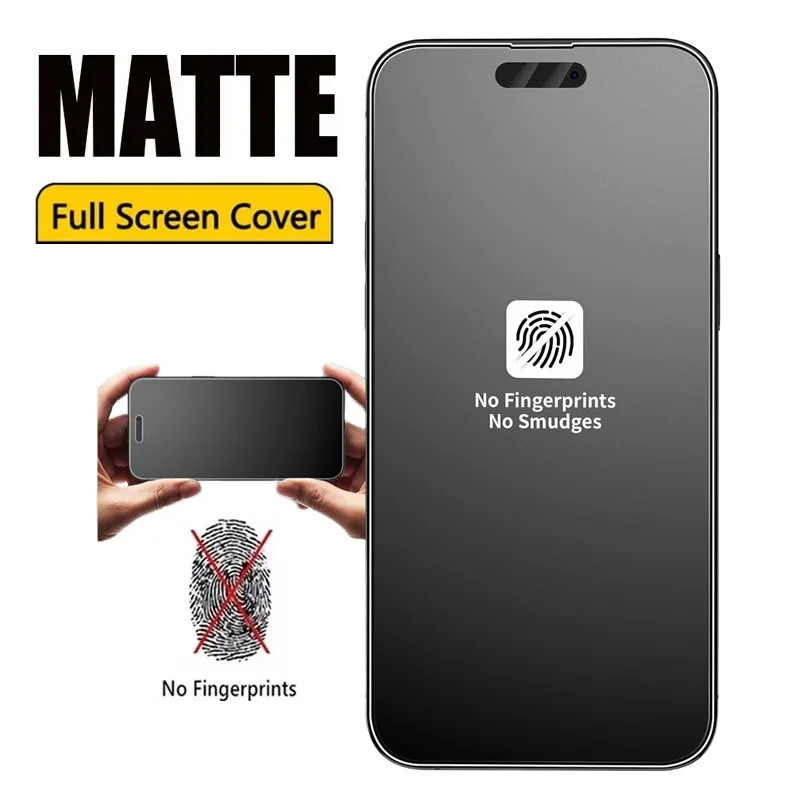 Matte ฟิล์มกันรอย For iPhone 17 Pro Max 13 11 16 14 15 12 Air Mini 7 8 Plus X Xs XR SE 6s 16promax 17promax ฟิล์มกระจก