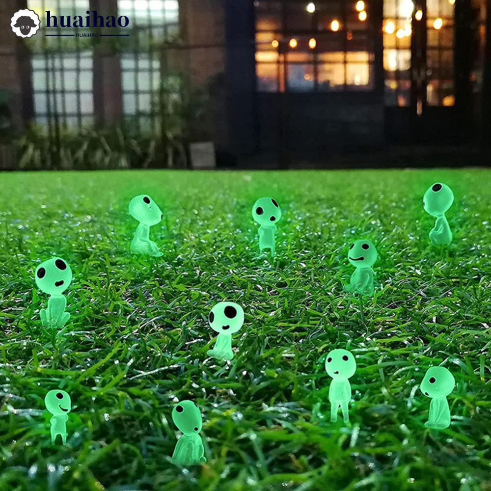 HUAIHAO 5/10 ชิ้น Luminous Tree Elves ตุ๊กตา Spirit Princess Mononoke เรืองแสง Elf เครื่องประดับเรือ