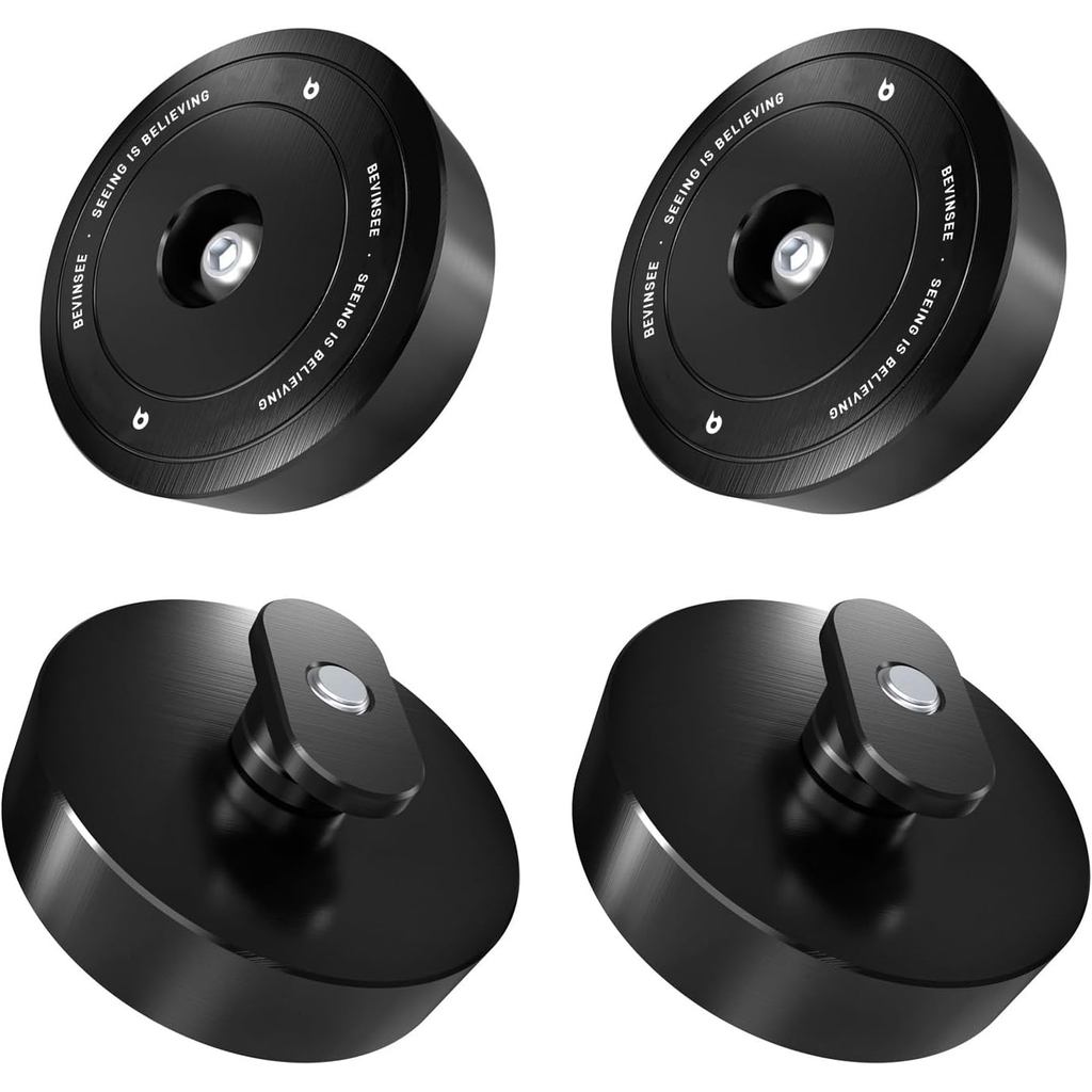 Bevinsee 4pcs ยก Jack Pads Pucks ใช้งานร่วมกับ Corvette C5 C6 C7 GS Z06 ZR1 C8 Heavy Duty อลูมิเนียม