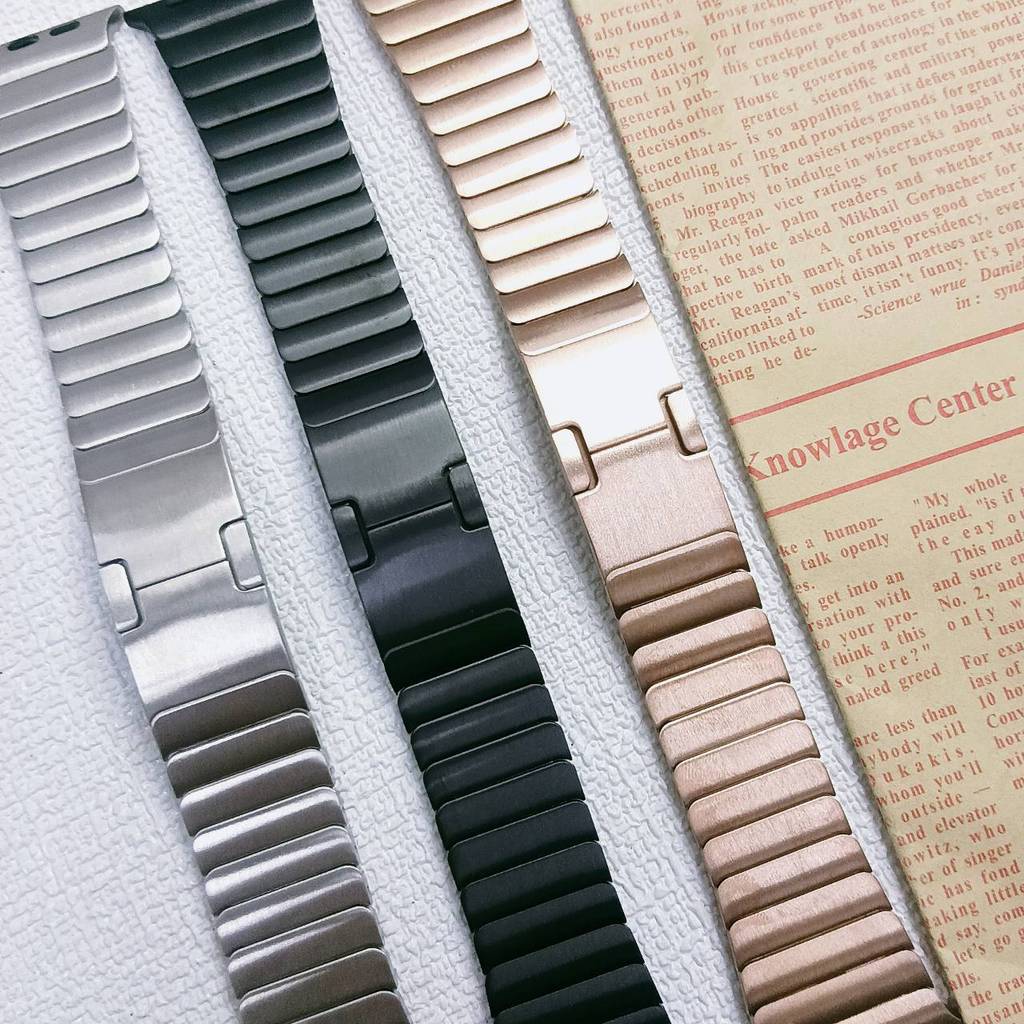 ZMZ สายนาฬิกา Smartwatch สายเหล็กหนักตัวล็อคH ขนาด 42/44/45/46/49mm