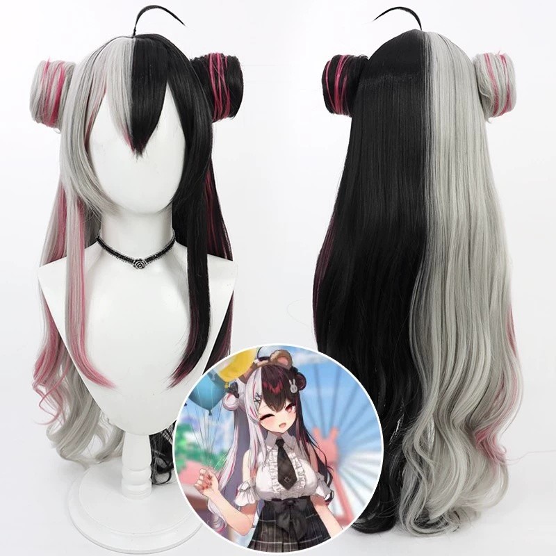 VTuber Rena Yorumi Cosplay Wig Hollywood Outfit Heat Resistant Synthetic Hair