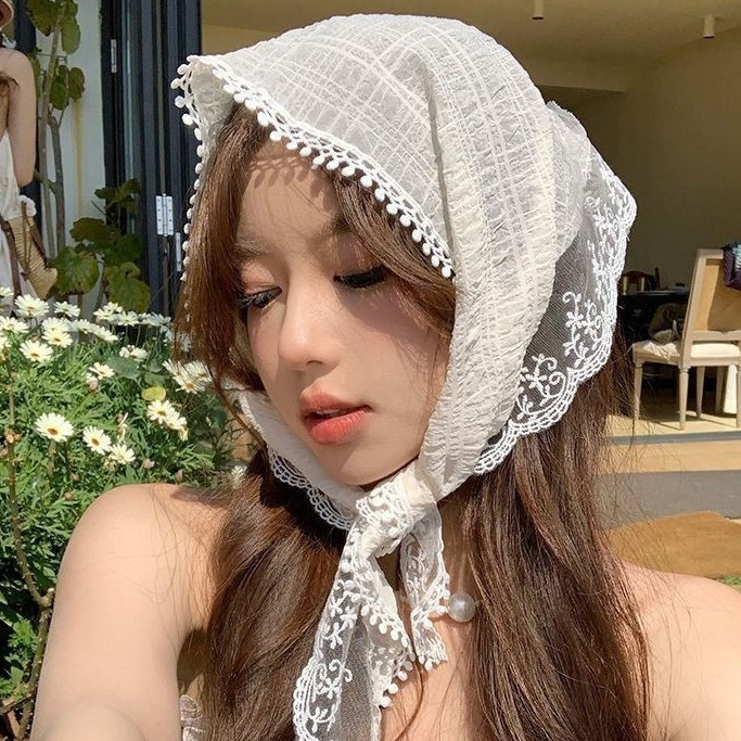 ผ้าคลุมศีรษะ hairband🎁 สไตล์เกาหลี น่ารัก หรูหรา ins แฟชั่น ถักเปีย หวาน🎄 cherry Floral หลากหลาย Christmas พร้อมส่ง - รูปที่ 3