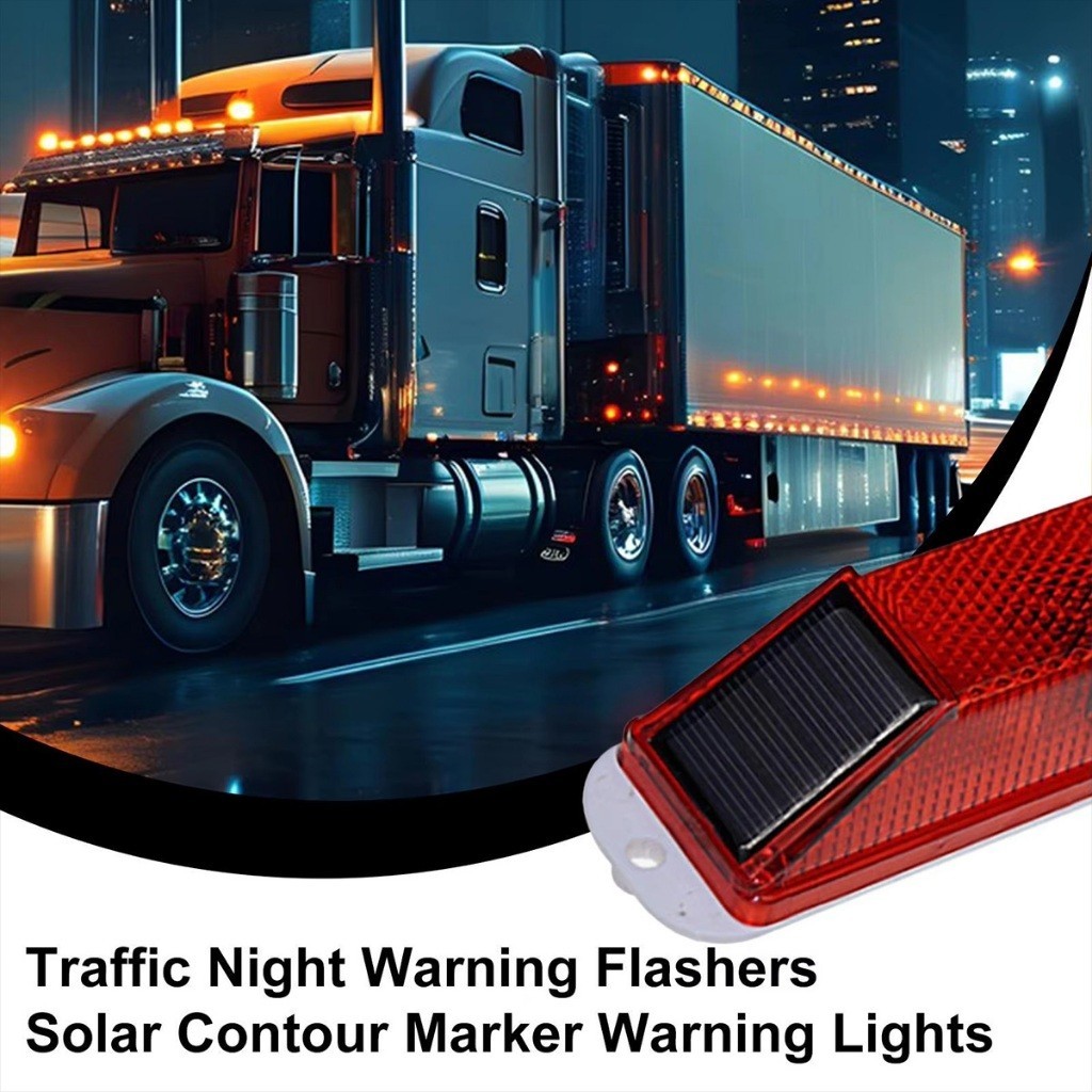 เก็บปลายทาง！ไฟสัญญาณจราจรโซล่าเซลล์LED ไฟติดรถกระพริบ ติดรถบรรทุก มีกาวในตัว ใช้งานง่าย - รูปที่ 5