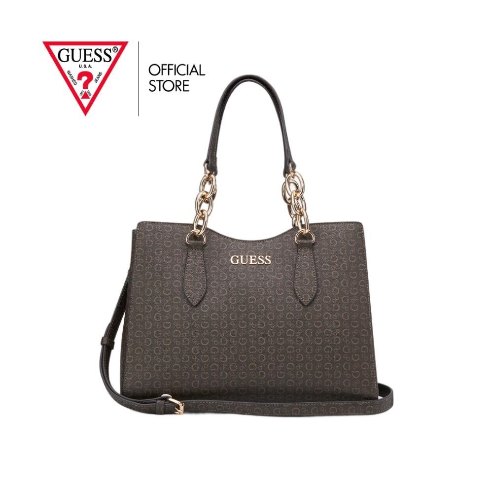 GUESS กระเป๋า รุ่น SG996807 MILLPORT SATCHEL SATCHEL สีน้ำตาล