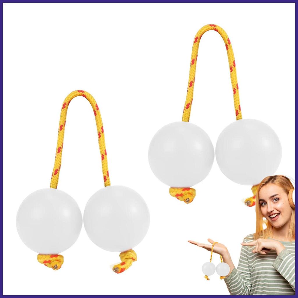 Kashaka Shaker Rhythmic Shaker Rattle เครื่องดนตรี 2 คู่ ABS เพลงไข่ Rhythmic Ball Double Gourd smbm