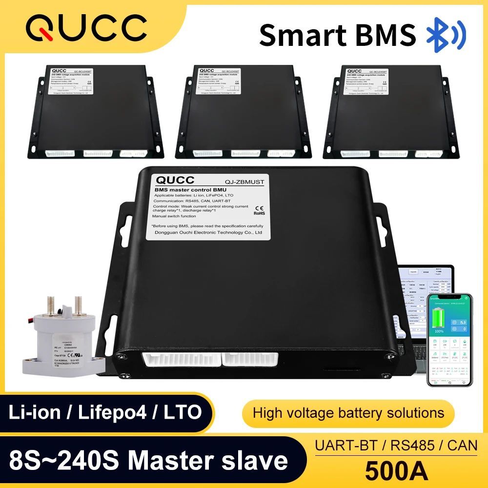 Qucc BMS 48S 60S 96S 12S 24S 36S 40S 64S 75S 120S 160S 192S 240S 96V 120V 144V 216V 240V แรงดันไฟฟ้า