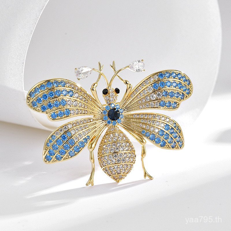 ชุดเสื้อผ้าหรูสำหรับผู้หญิง ประดับด้วยเข็มกลัดรูปแมลงสาบ สำหรับสวมใส่ในงานพิเศษ 1BGM