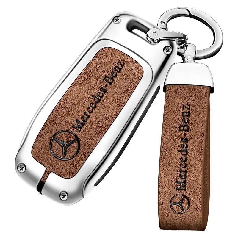 ตกแต่งพวงกุญแจกุญแจรถเหมาะสําหรับ Mercedes-Benz SBC EGR AMG W211W176W124W205GLC320GLK GLA CLA W204.