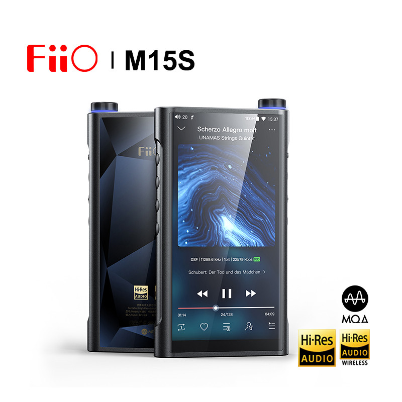 FiiO M15S Android 10 Hi-Res Lossless Protable เครื่องเล่นเพลง MP3 MQA ES9038PRO DAC ชิป Snapdragon 6