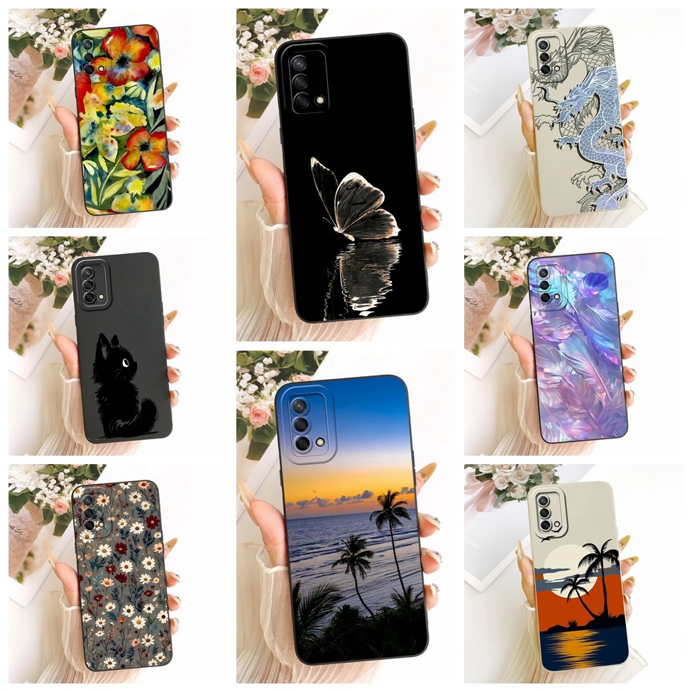 เคสOppo A95 4G CHP2365 CPH2365 Casing Oppo A74 4G CHP2219 Coverแฟชั่นการ์ตูนน่ารักตลกทาสี