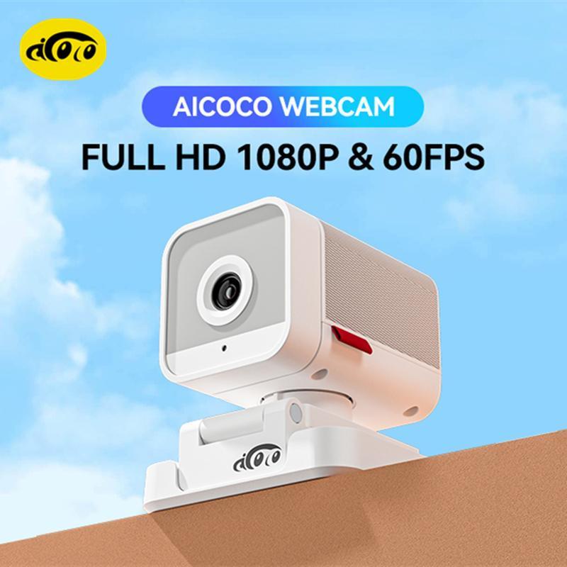 Aicoco AC400 AI StreamCam 1080P FHD PTZ Webcam สําหรับซูม/ทีม/ Skype/ Youtube/ Gaming