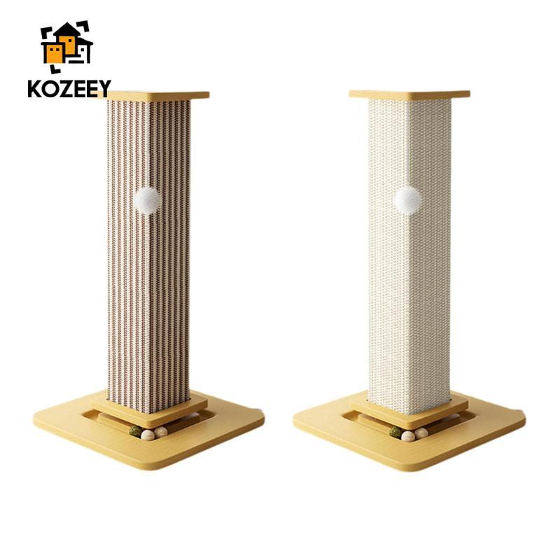 [KOZEEY] Cat Scratching Post Sisal Cat Scratcher บด Claw ทนต่อการสึกหรอแมวตลกปีนเขา Scratching ของเล