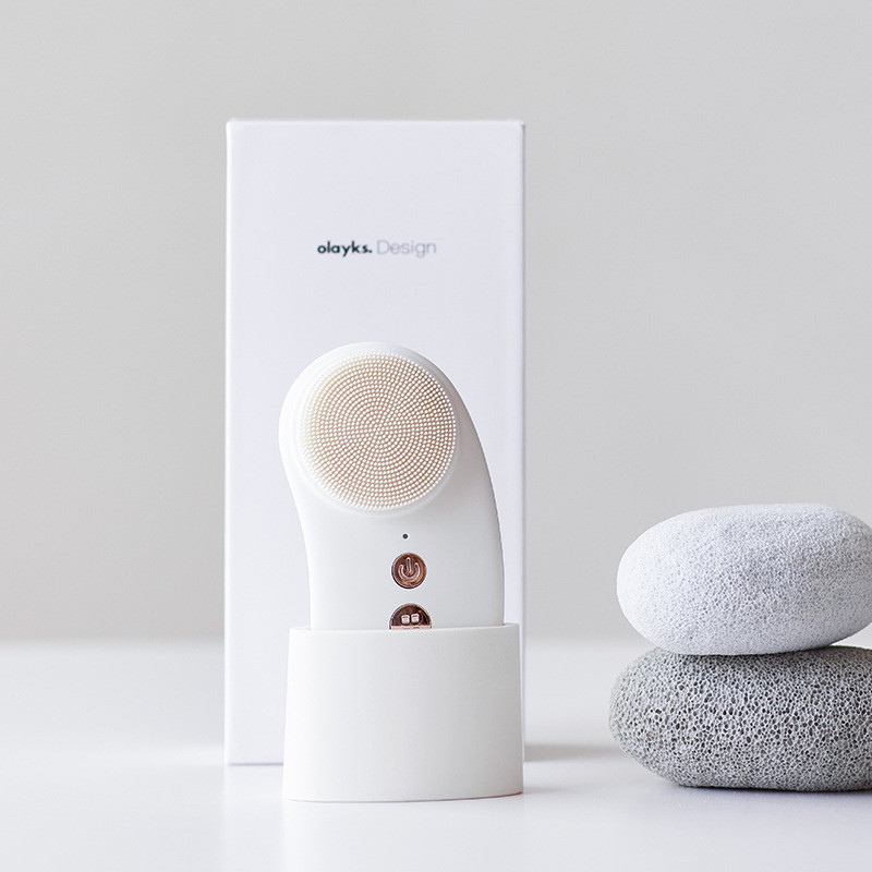 Olayks olayks Instant Facial Cleanser เครื่องมือล้างหน้าไฟฟ้านวดทําความสะอาดรูขุมขนชาร์จแปรงนุ่ม