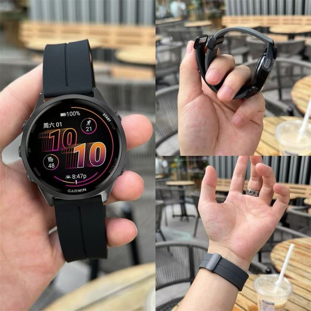 สายนาฬิกาgarmin forerunner570(42mm) 245 165 645 55 158 vivoactive5 active6 สายแม่เหล็กกว้าง20mm