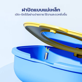 LOFTHOME กล่องใสรีเทนเนอร์ ฝาปิดแม่เหล็ก มาพร้อมกระจกในตัว ใช้งานสะดวกยิ่งขึ้น มีรูระบายน้ำ