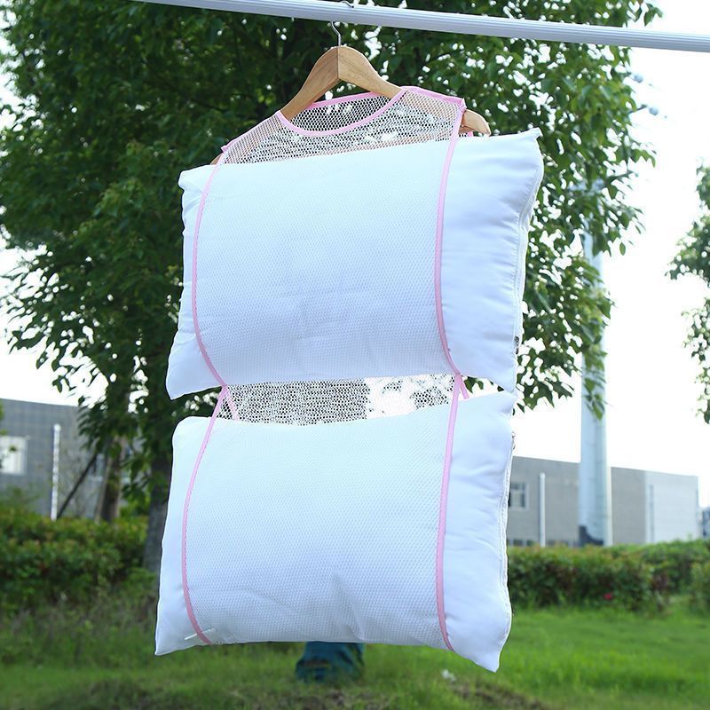 家用晒枕头网袋枕头晾晒网抱枕专用晒架枕头夹晾晒衣架晒玩偶神器Household Drying Pillow Mesh Bag Pillow Drying Mesh Pillow Special2025