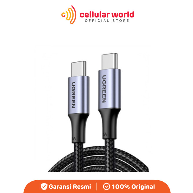 Ugreen 70429 สาย C TO C 100W ไนลอน 2M สีดํา