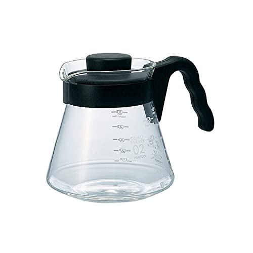 HARIO V60 Coffee Server, Practical Capacity 700ml, Black, Made in Japan, VCS-02B