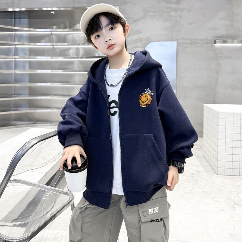 เสื้อฮู้ดเด็กชาย ลายการ์ตูนสุดเท่ แบบซิป ใส่สบาย กันลม เหมาะสำหรับฤดูใบไม้ร่วง/ฤดูหนาว - รูปที่ 3