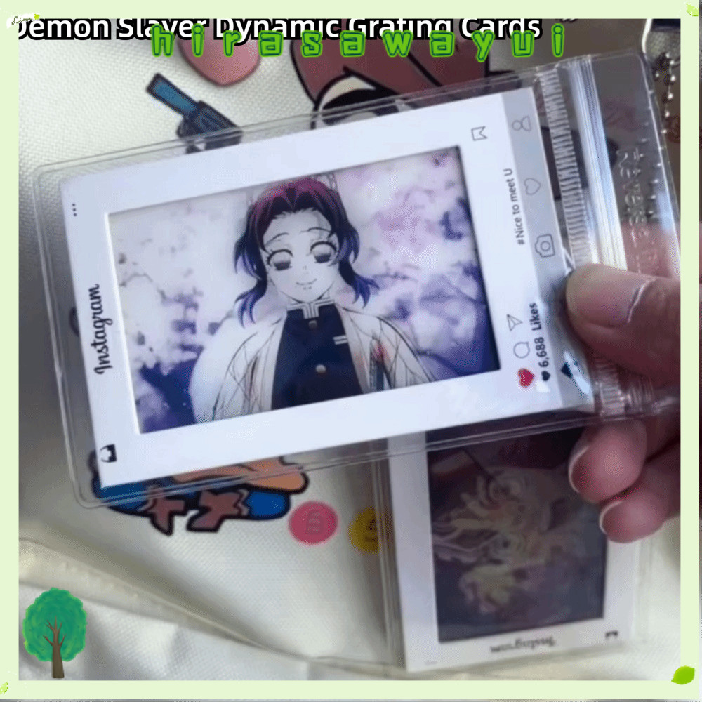 HIRASAWAYUI ตะแกรงบุ๊คมาร์ค, Tomioka Giyuu Rengoku Kyoujurou Creative Demon Slayer การ์ด, Kochou Shi