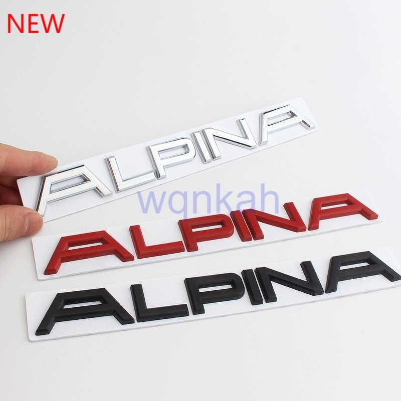 2024 ใหม่ 1 ชิ้น 3D โลหะรถสติกเกอร์ด้านหลังกันชน Trunk โลโก้ป้ายสัญลักษณ์ Decals สําหรับ BMW ALPINA 