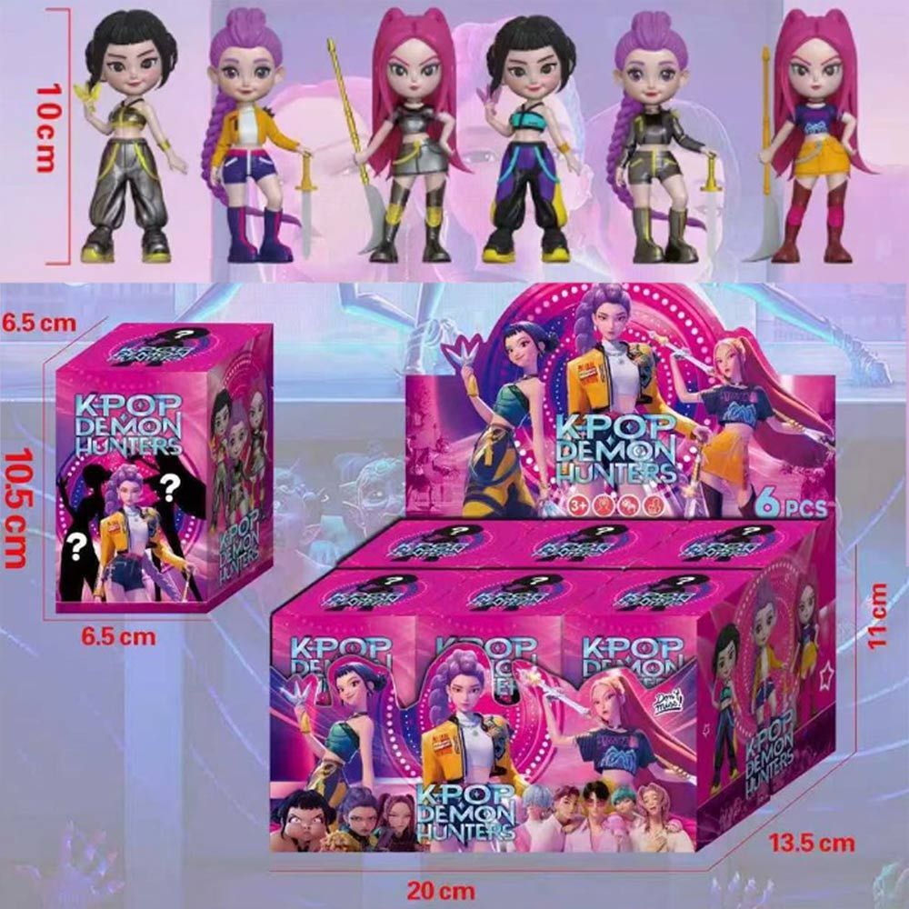 KPop Demon Hunters Action Figure Mira Rumi Zoey HUNTR/X Demon Hunters Blind Box