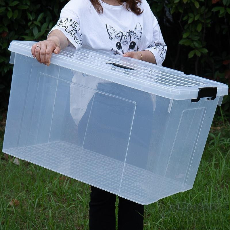 MYHOT กล่องพลาสติก 30/160/230/310/410 ลิตร มีล้อ - มีล้อและตัวล็อค เก็บของได้เยอะ ⚡การลดราคาแบบจำกัดเวลา⚡