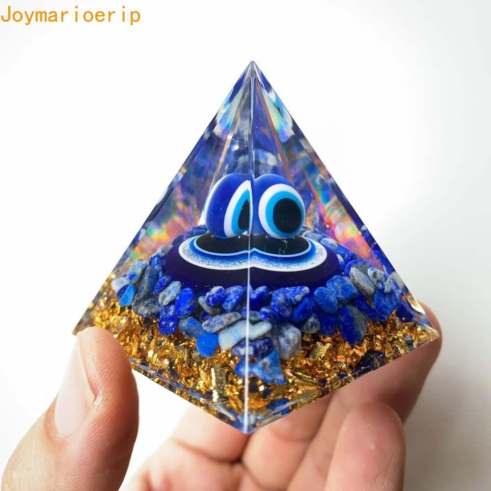 MIRAGE พีระมิดตุ๊กตา คริสตัลหินยึดด้วยกาว สร้อยอายแห่งความโชคดี สำหรับบ้านและออฟฟิศ