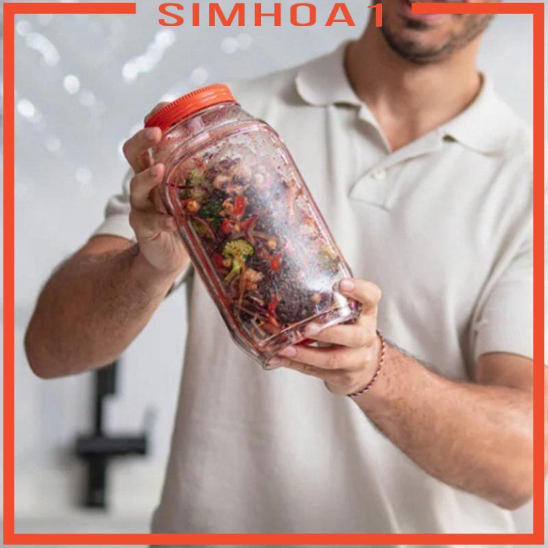 [Simhoa1] สลัด Pod พร้อมเปิดด้านข้างอาหาร Prep Box สลัด Jar Snack Box for Office Work Travel Lunch P