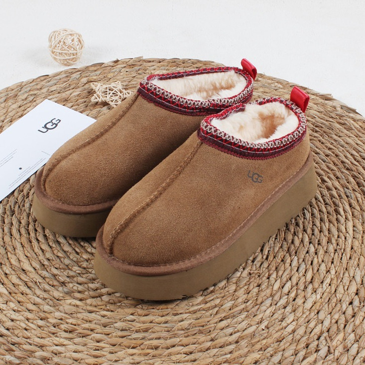 Classic Round Toe Thick Soled Warm Plush Snow Boots - UGG Style 35-45 no boxbox(shoes)%จัดส่งทันทีใน