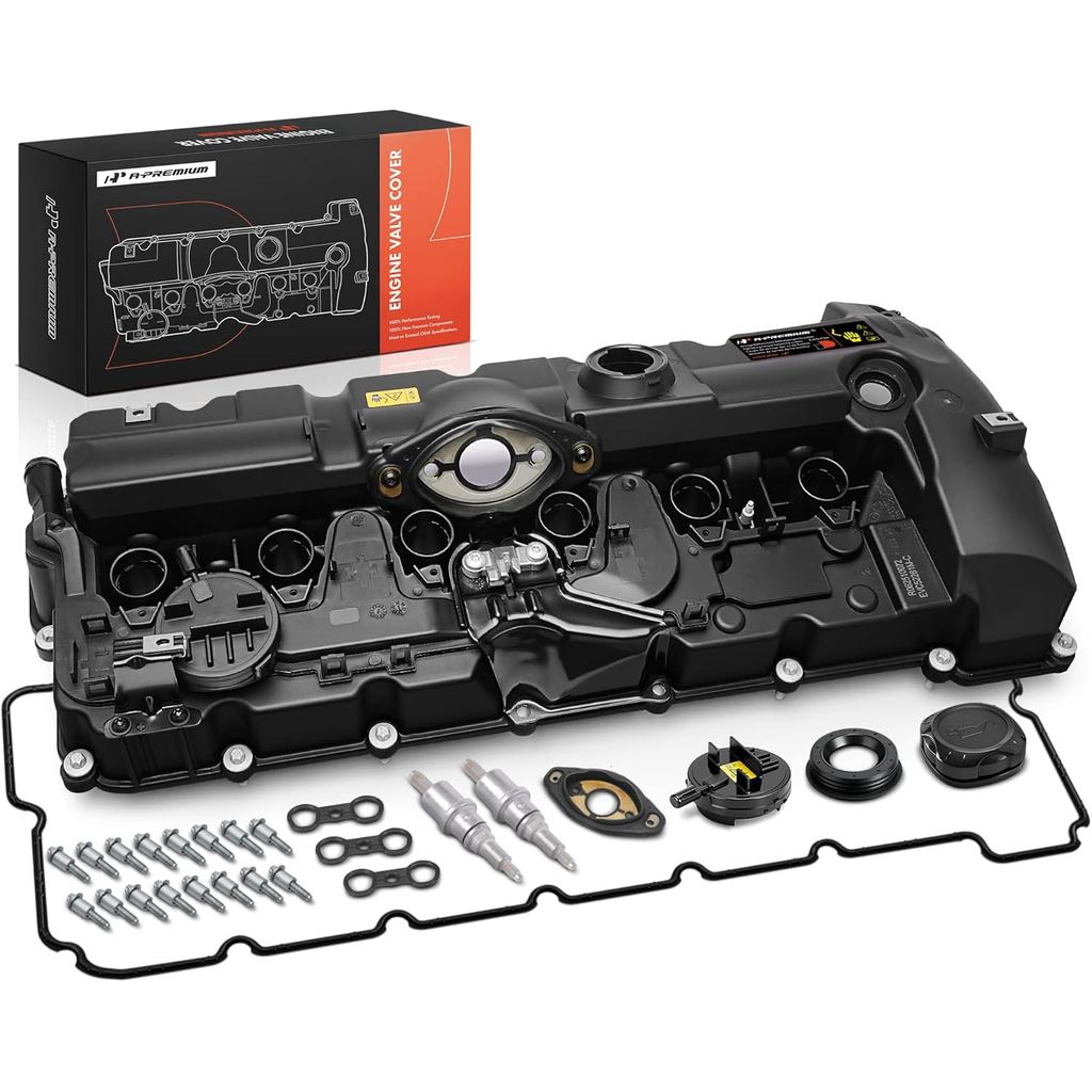 A-Premium Engine Valve Cover - ใช้ได้กับ BMW Vehicles - 2.5L, 3.0L - 125i, 128i, 130i, 323i, 328i, 5