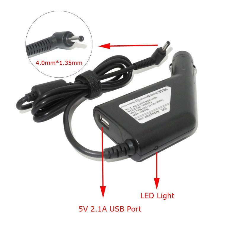 เหมาะสําหรับ Asus VivoBook15XV50 สายชาร์จในรถยนต์ 19V3.42A Notebook Car Charger