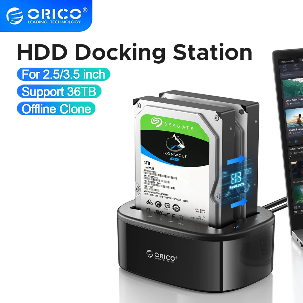 ORICO HDD Docking Station รองรับ 18TB HDD(6228US3)