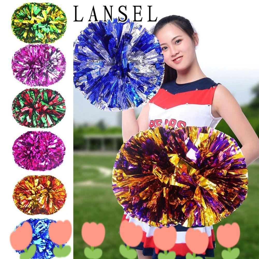 LANSEL1 1 ชิ้นเชียร์ลีดเดอร์เชียร์บอลจับพลาสติกการแข่งขันดอกไม้แฟนซีเต้นรํา Party Decorator