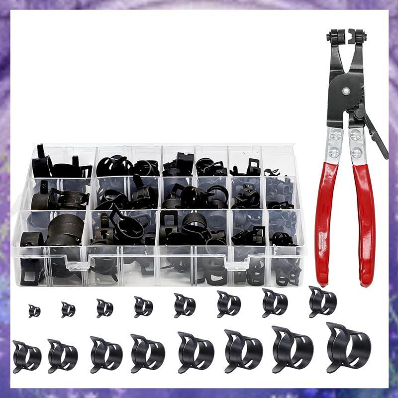 Spring Band Hose Clamps Assortment Kit Line Hose Clamp Swivel Hose Clamp Plier